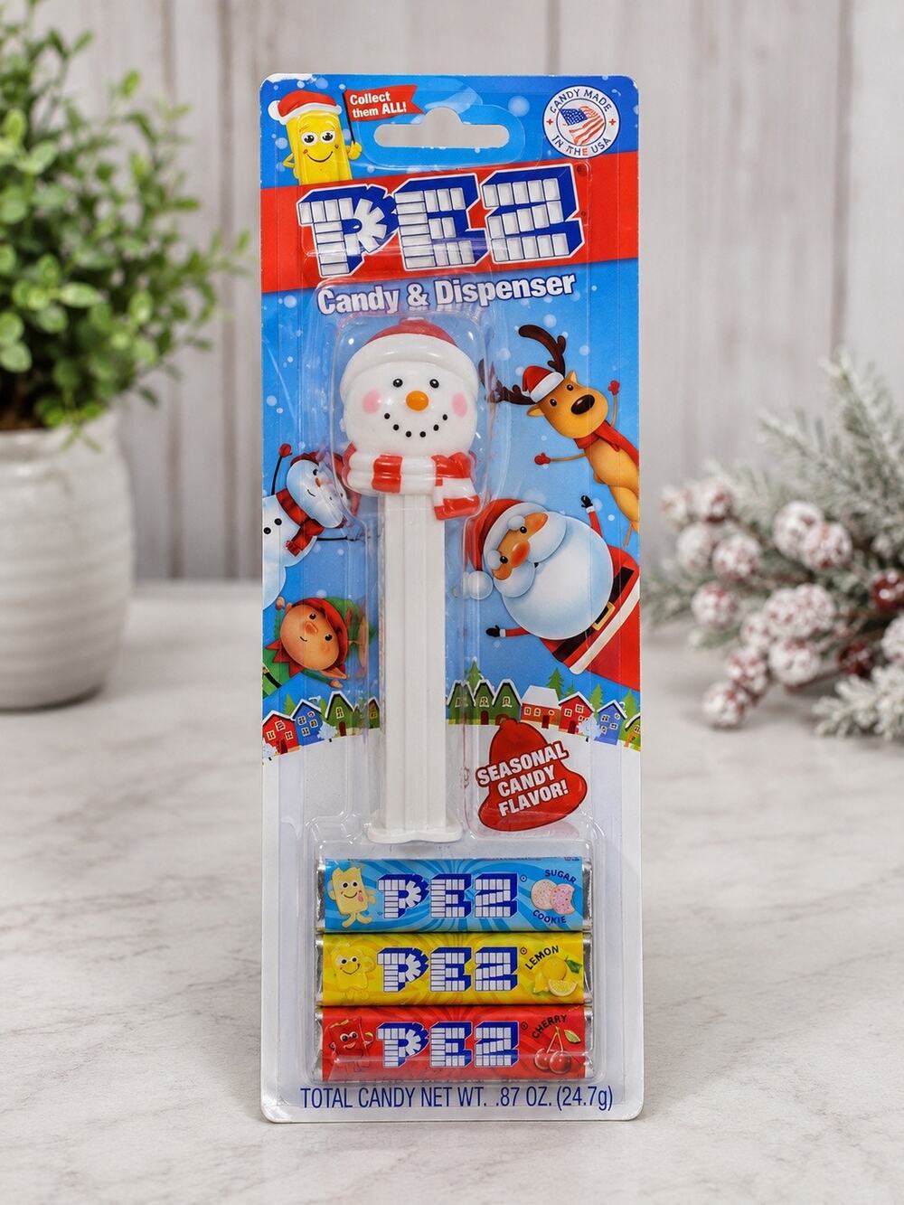 PEZ Snowman Christmas Holiday Candy Dispenser | Sealed | New in Package